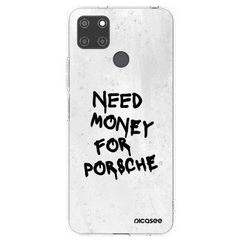 Picasee silikonový průhledný obal pro Realme C21Y - White Dollar