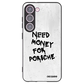 Picasee silikonový černý obal pro Samsung Galaxy S23 5G - White Dollar