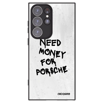 Picasee silikonový černý obal pro Samsung Galaxy S23 Ultra 5G - White Dollar