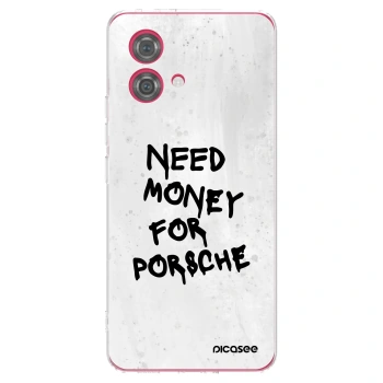 Picasee silikonový průhledný obal pro Motorola Moto G84 5G - White Dollar