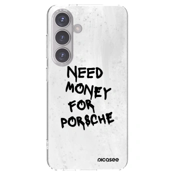 Picasee silikonový průhledný obal pro Samsung Galaxy S24 S921B 5G - White Dollar