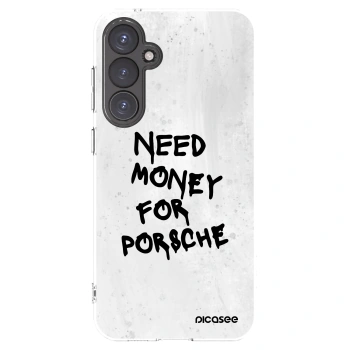 Picasee silikonový průhledný obal pro Samsung Galaxy S23 FE S711B - White Dollar