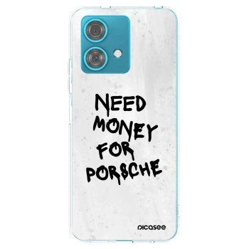 Picasee silikonový průhledný obal pro Motorola Edge 40 Neo - White Dollar