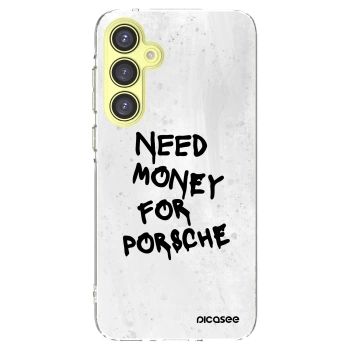 Picasee silikonový průhledný obal pro Samsung Galaxy A35 5G A356B - White Dollar