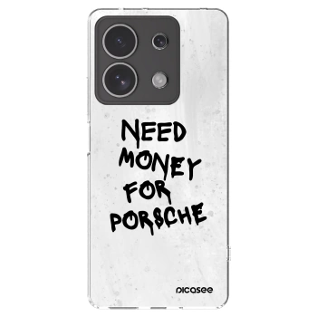 Picasee silikonový průhledný obal pro Xiaomi Redmi Note 13 4G - White Dollar