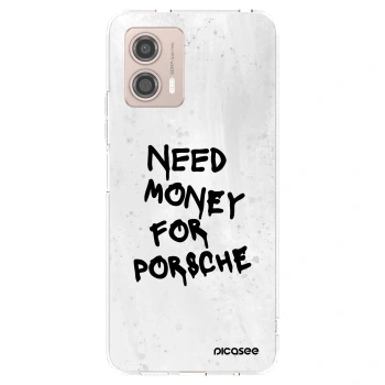Picasee silikonový průhledný obal pro Motorola Moto G53 5G - White Dollar