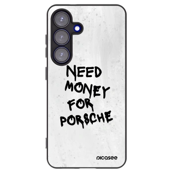 Picasee silikonový černý obal pro Samsung Galaxy S25 5G - White Dollar