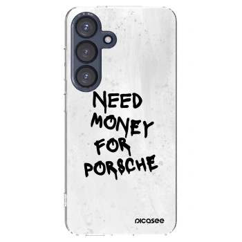 Picasee silikonový průhledný obal pro Samsung Galaxy S25 5G - White Dollar