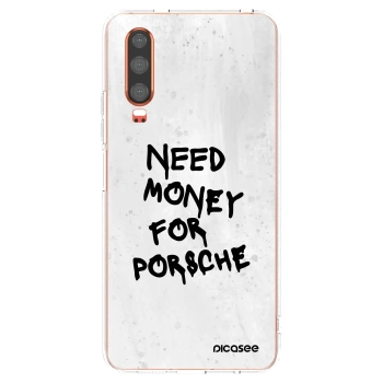 Picasee silikonový průhledný obal pro Huawei P30 - White Dollar