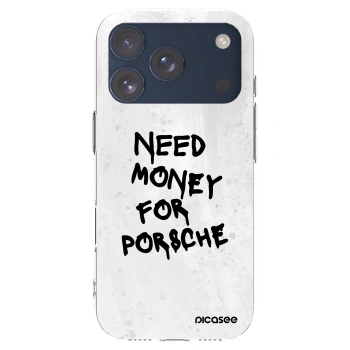 Picasee silikonový průhledný obal pro Apple iPhone 17 Pro - White Dollar