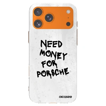 Picasee silikonový průhledný obal pro Apple iPhone 17 Pro Max - White Dollar