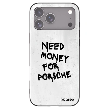 Picasee silikonový černý obal pro Apple iPhone 17 Pro Max - White Dollar