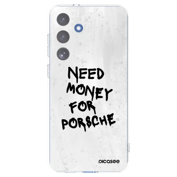 Picasee silikonový průhledný obal pro Samsung Galaxy S25 FE 5G - White Dollar