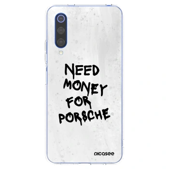 Picasee silikonový průhledný obal pro Xiaomi Mi 9 SE - White Dollar