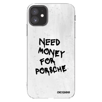 Picasee silikonový průhledný obal pro Apple iPhone 11 - White Dollar