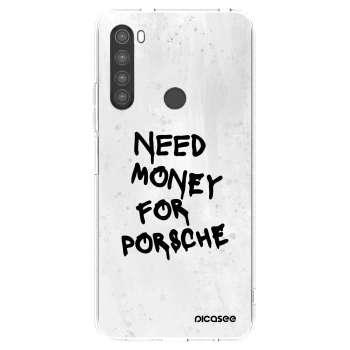 Picasee silikonový průhledný obal pro Xiaomi Redmi Note 8 - White Dollar