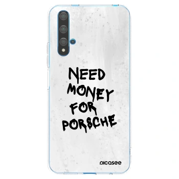 Picasee silikonový průhledný obal pro Huawei Nova 5T - White Dollar