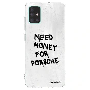 Picasee silikonový průhledný obal pro Samsung Galaxy A51 A515F - White Dollar