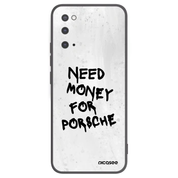 Picasee silikonový černý obal pro Samsung Galaxy S20 G980F - White Dollar