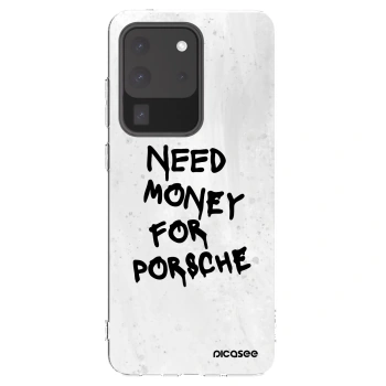 Picasee silikonový průhledný obal pro Samsung Galaxy S20 Ultra 5G G988F - White Dollar