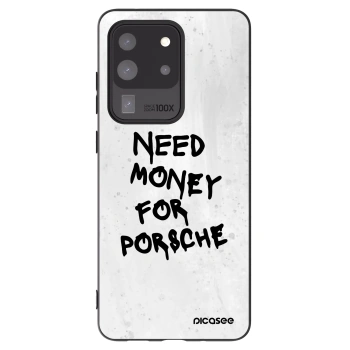 Picasee silikonový černý obal pro Samsung Galaxy S20 Ultra 5G G988F - White Dollar