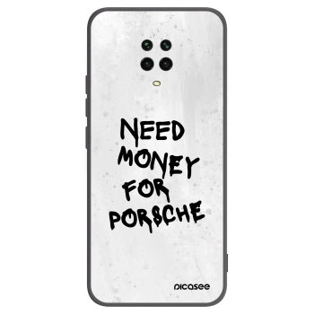 Picasee silikonový černý obal pro Xiaomi Redmi Note 9 Pro - White Dollar