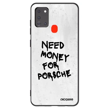 Picasee silikonový černý obal pro Samsung Galaxy A21s - White Dollar