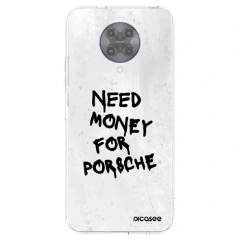 Picasee silikonový průhledný obal pro Xiaomi Poco F2 Pro - White Dollar