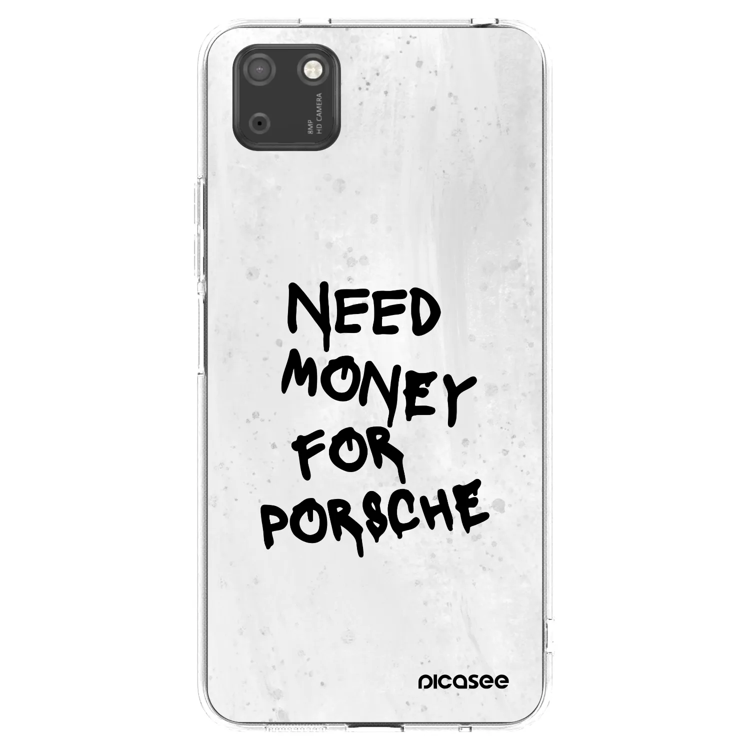 Picasee silikonový průhledný obal pro Huawei Y5P - White Dollar
