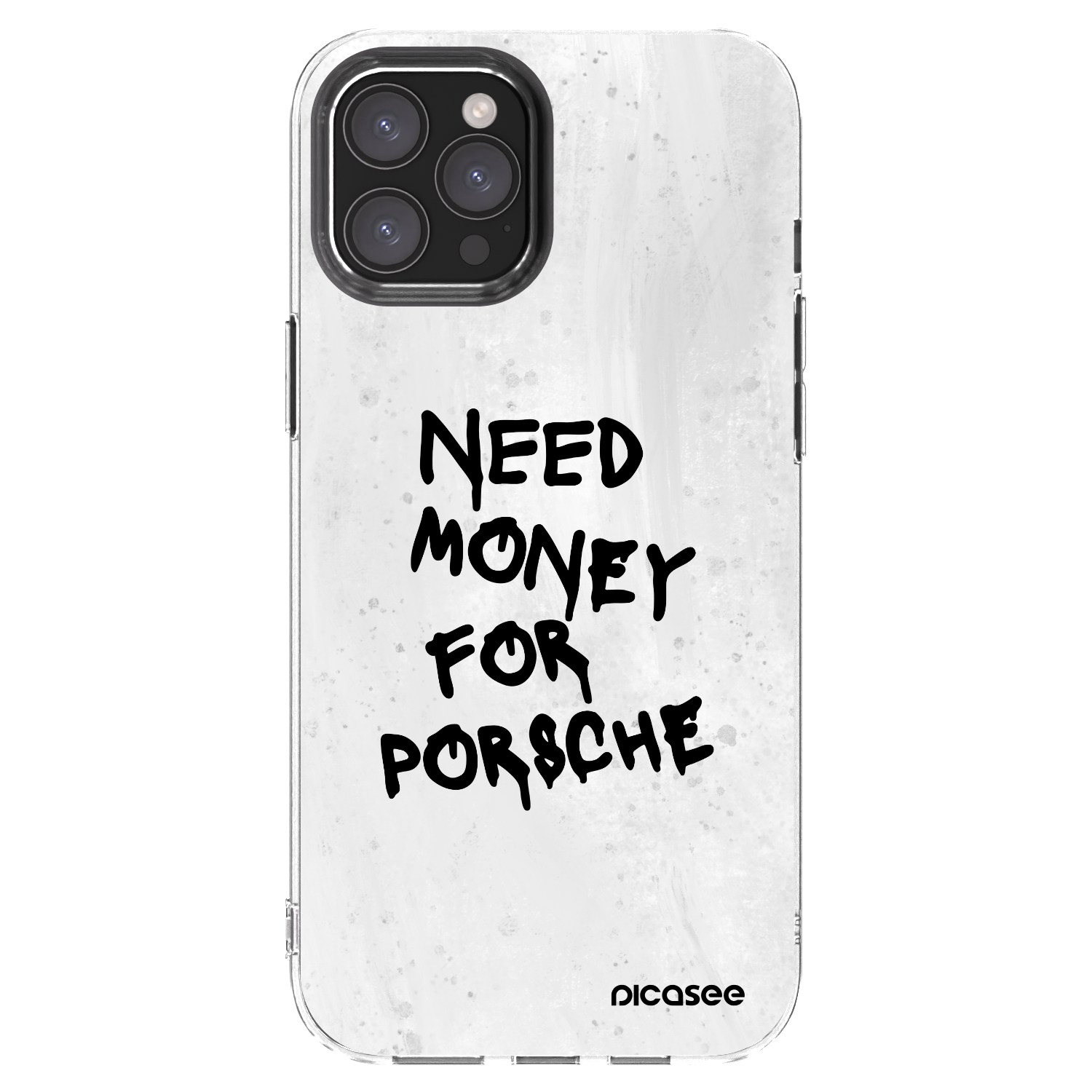 Picasee silikonový průhledný obal pro Apple iPhone 12 Pro Max - White Dollar