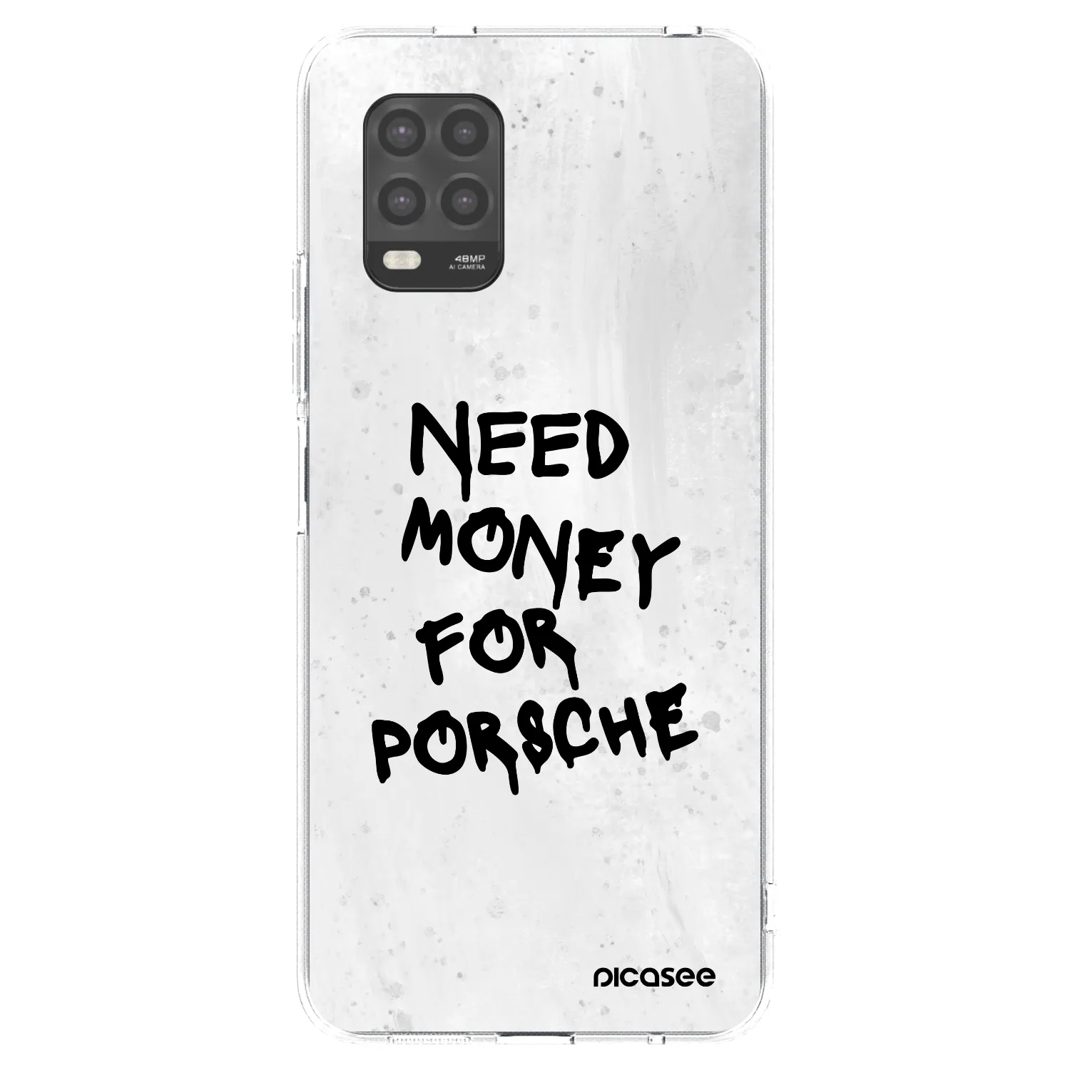 Picasee silikonový průhledný obal pro Xiaomi Mi 10 Lite - White Dollar
