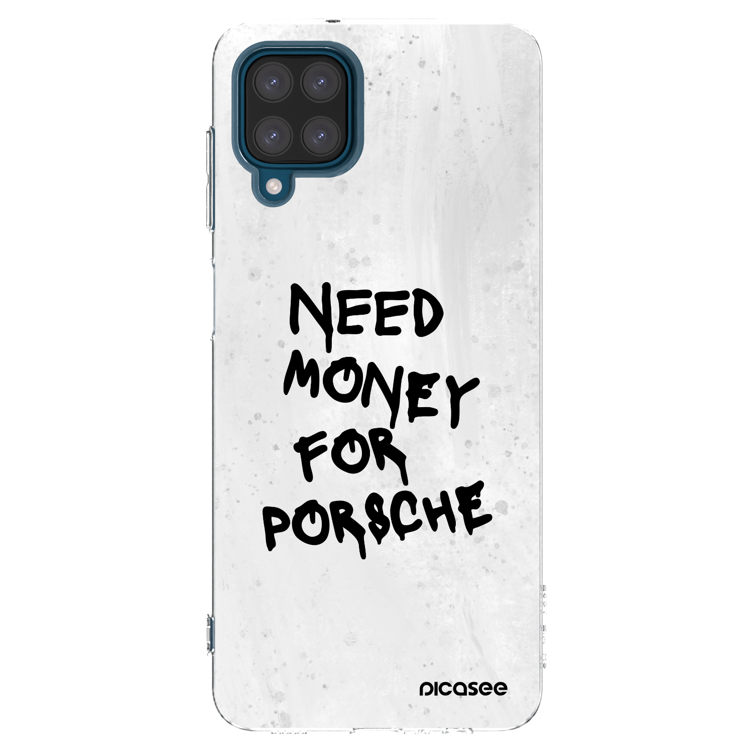 Picasee silikonový průhledný obal pro Samsung Galaxy A12 A125F - White Dollar