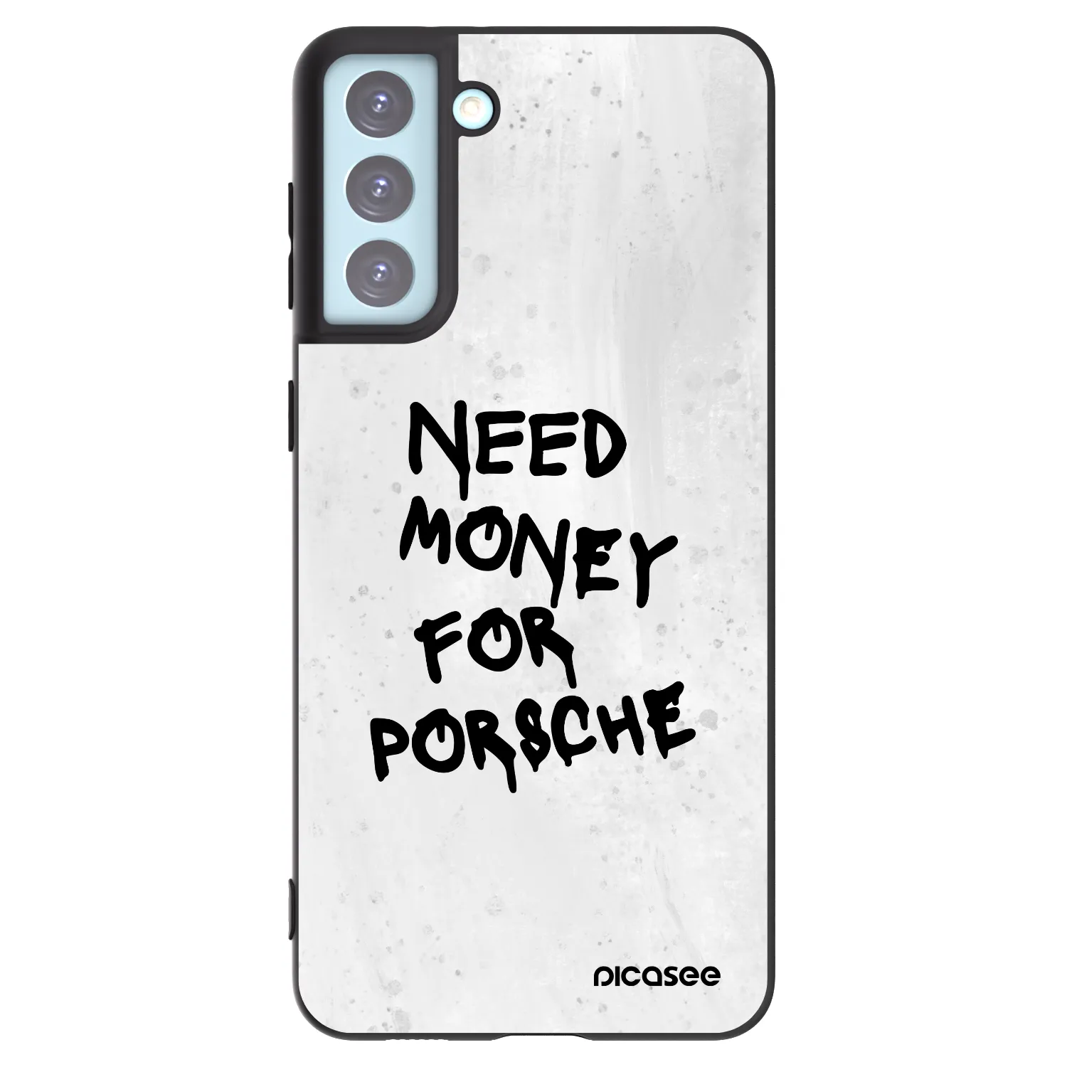 Picasee silikonový černý obal pro Samsung Galaxy S21+ 5G G996F - White Dollar