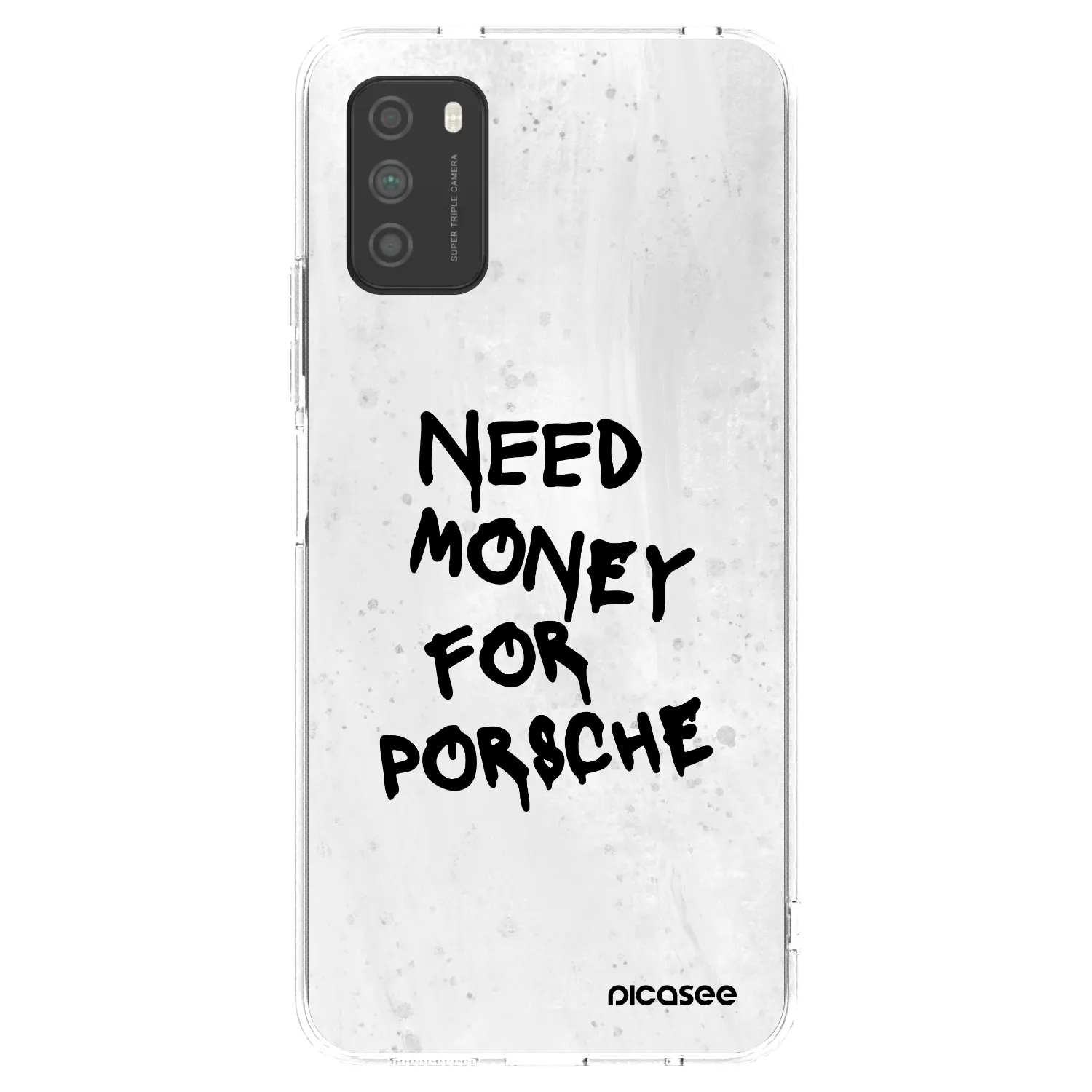 Picasee silikonový průhledný obal pro Xiaomi Poco M3 - White Dollar
