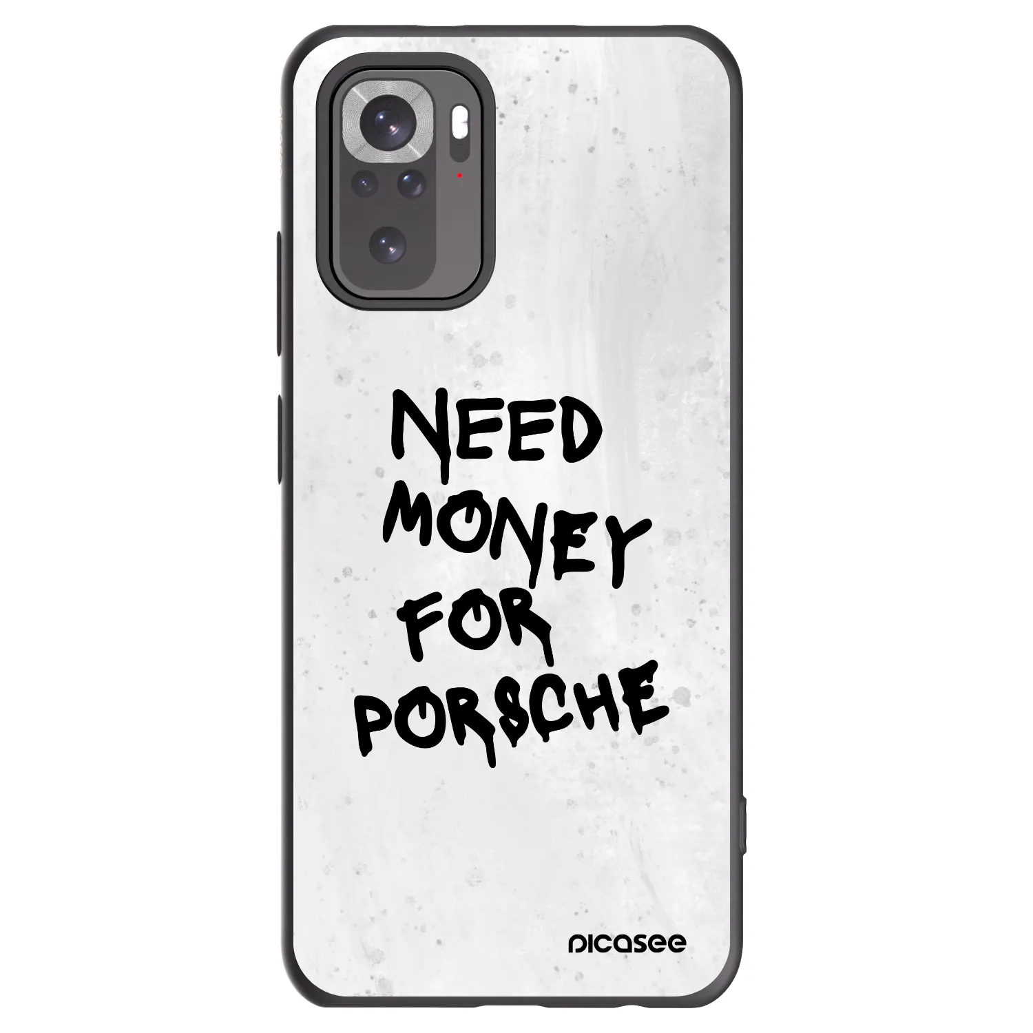 Picasee silikonový černý obal pro Xiaomi Redmi Note 10 - White Dollar