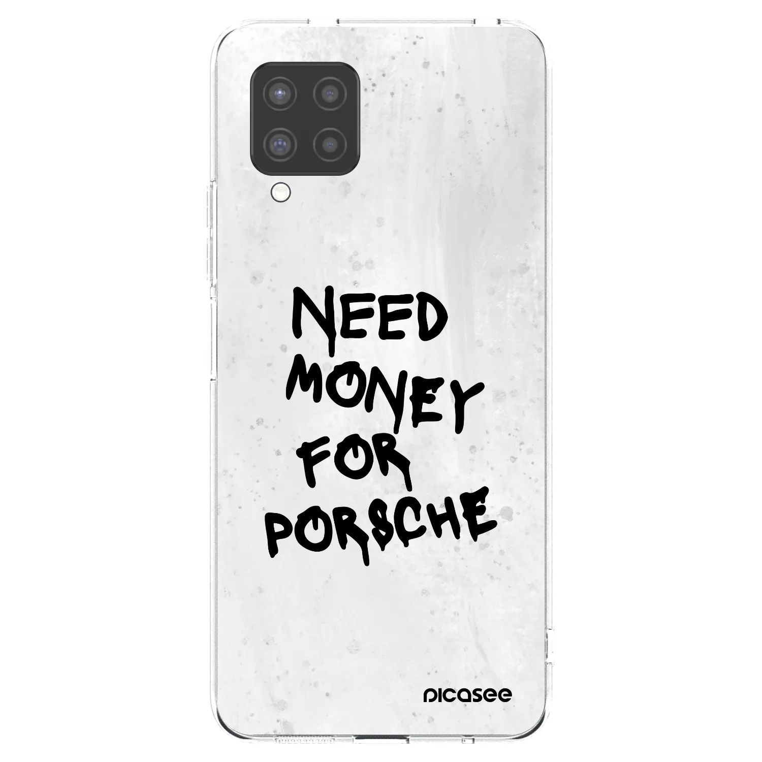 Picasee silikonový průhledný obal pro Samsung Galaxy A42 A426B - White Dollar