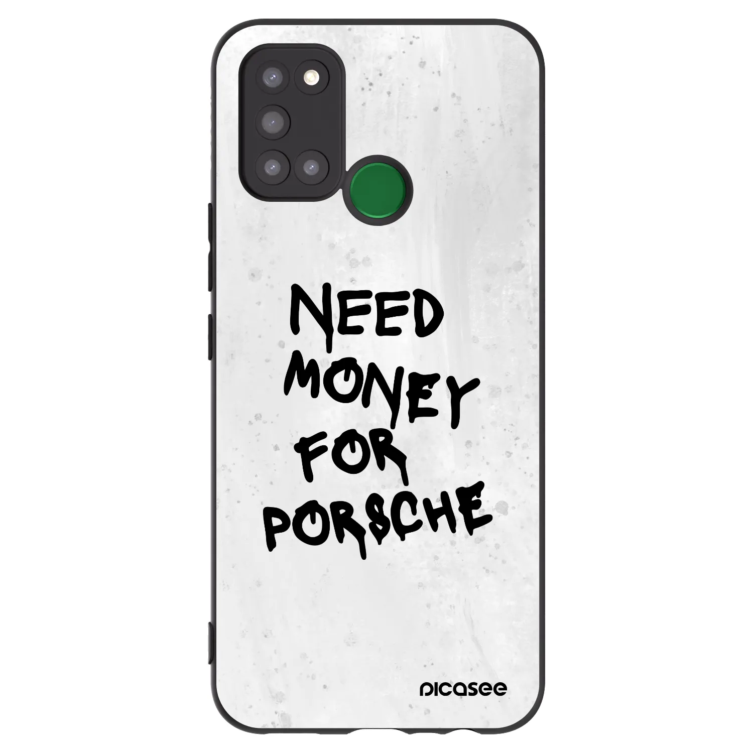 Picasee silikonový černý obal pro Realme 7i - White Dollar