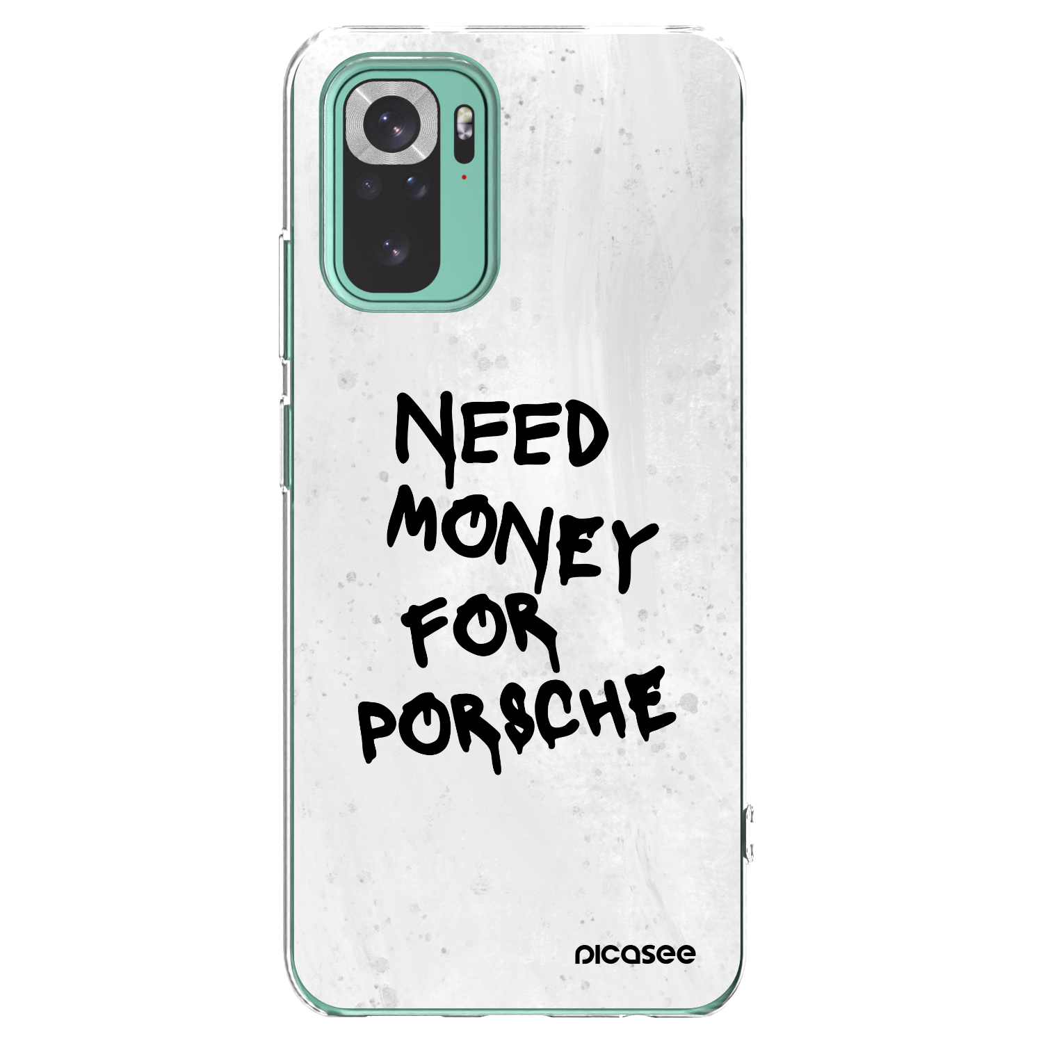 Picasee silikonový průhledný obal pro Xiaomi Redmi Note 10 Pro - White Dollar