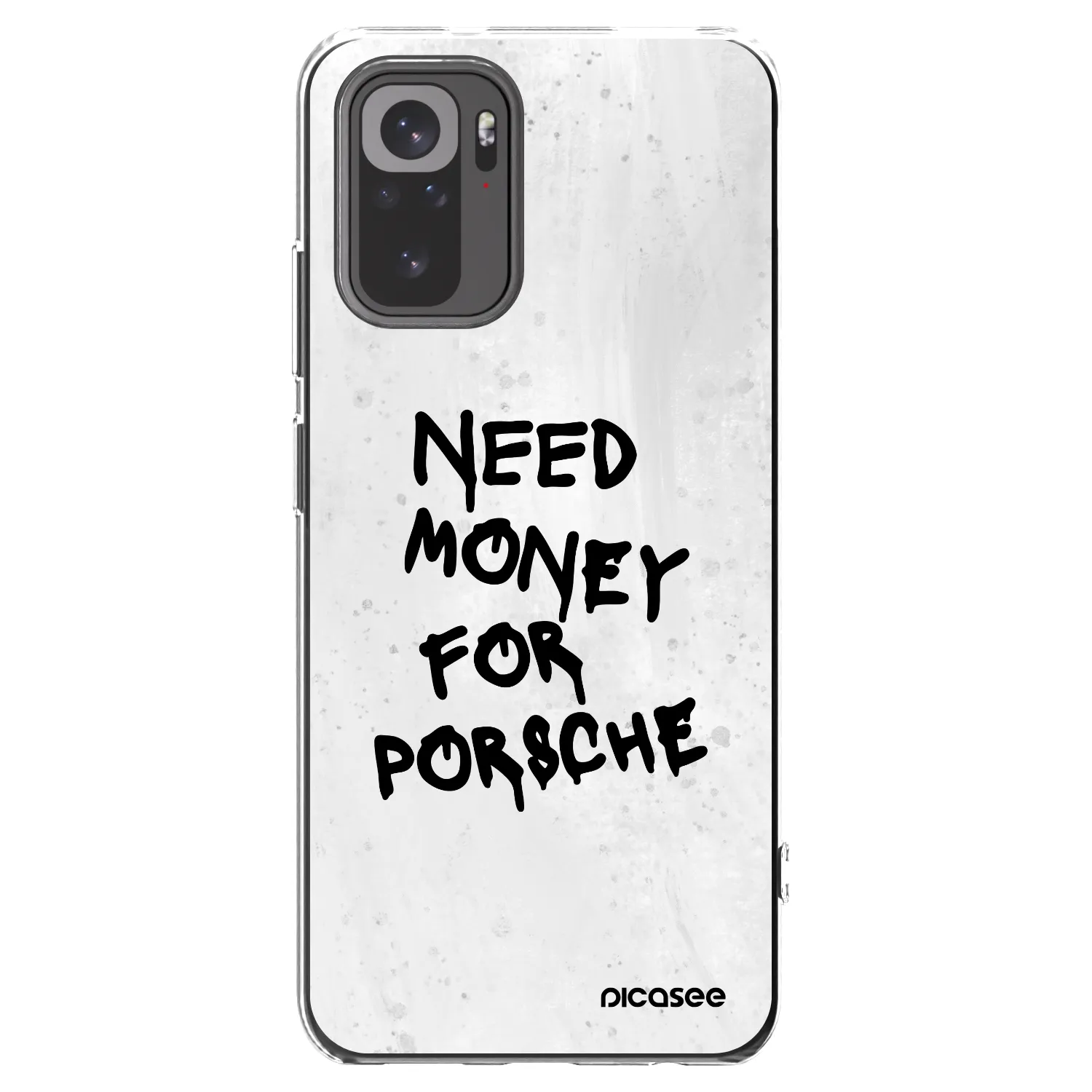 Picasee silikonový průhledný obal pro Xiaomi Redmi Note 10S - White Dollar