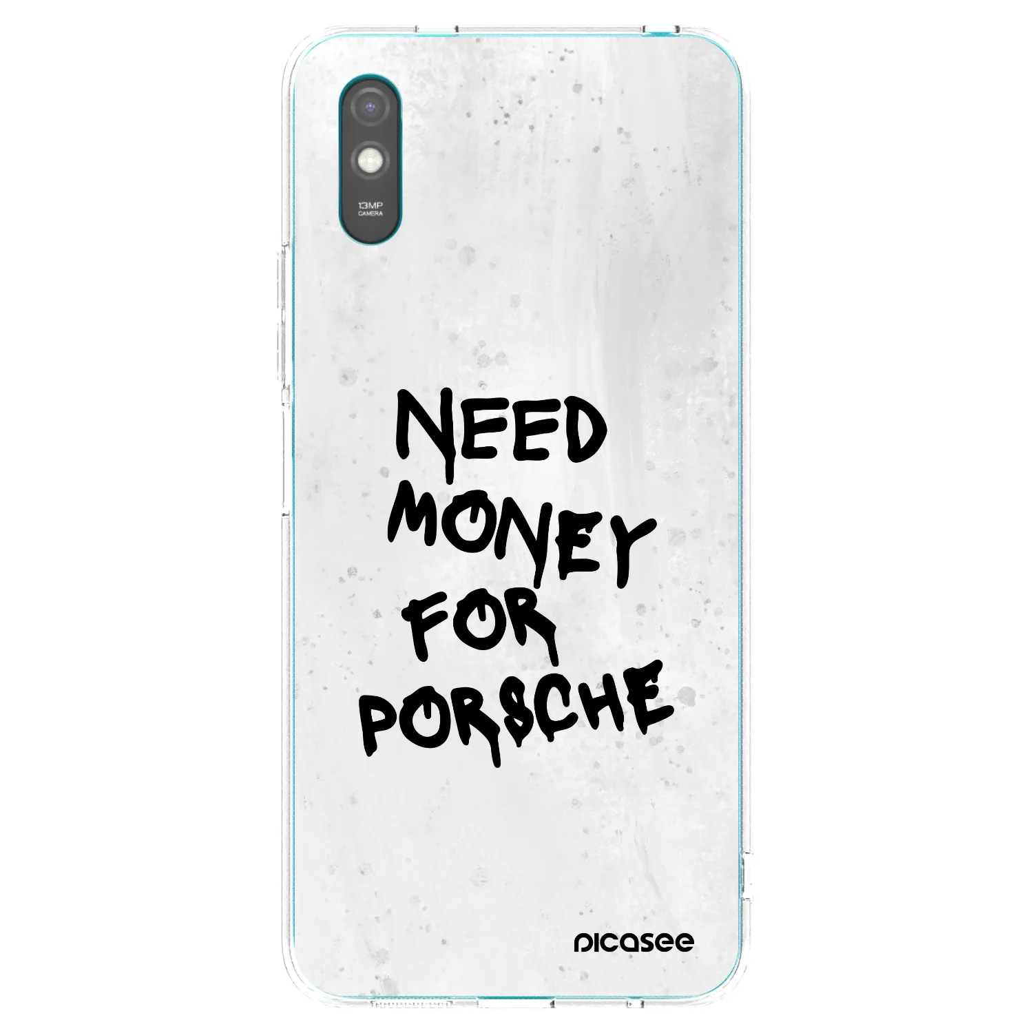 Picasee silikonový průhledný obal pro Xiaomi Redmi 9AT - White Dollar