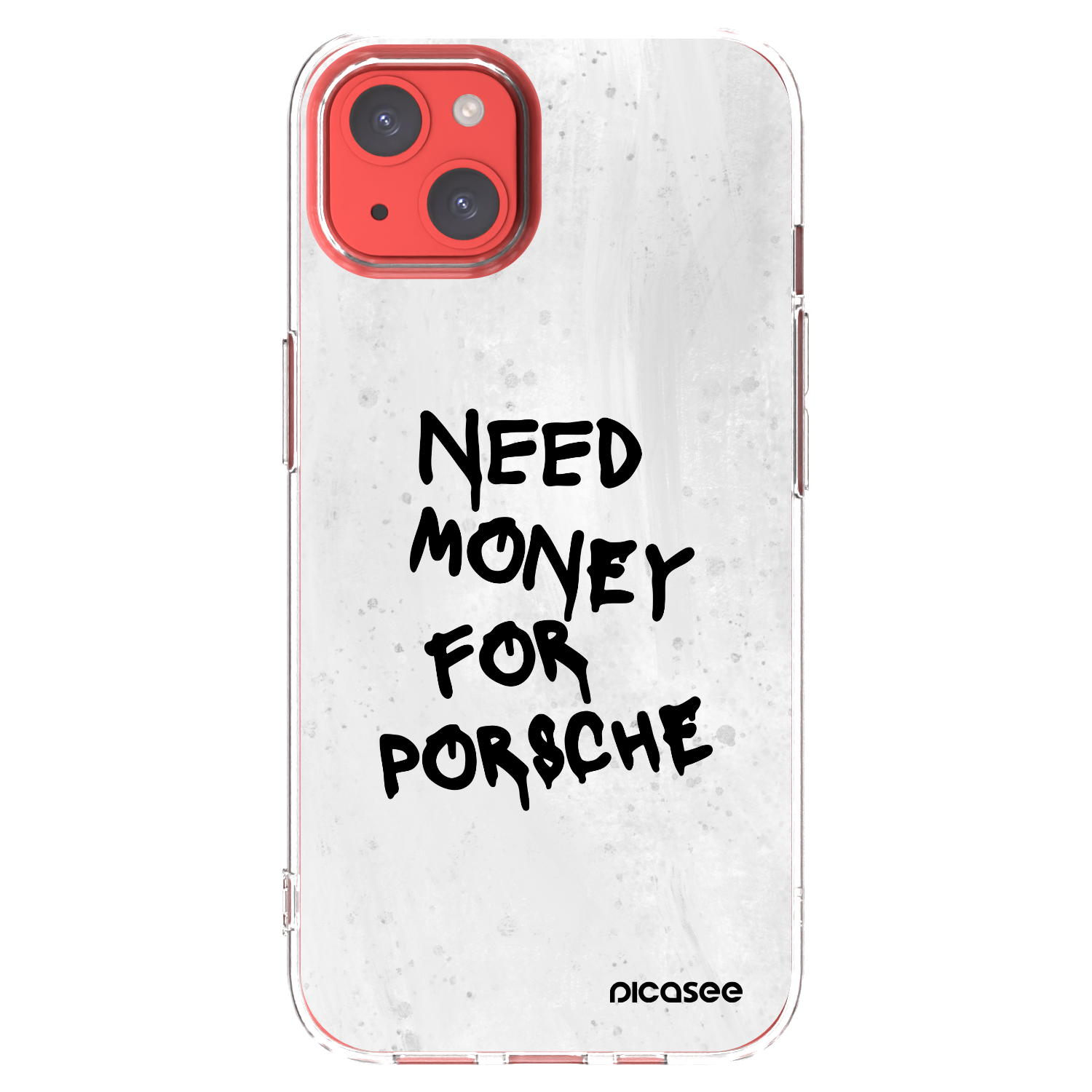 Picasee silikonový průhledný obal pro Apple iPhone 13 - White Dollar