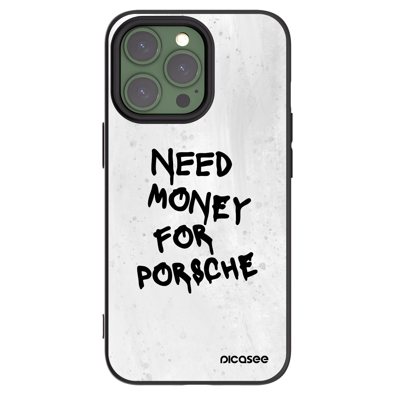 Picasee silikonový černý obal pro Apple iPhone 13 Pro - White Dollar
