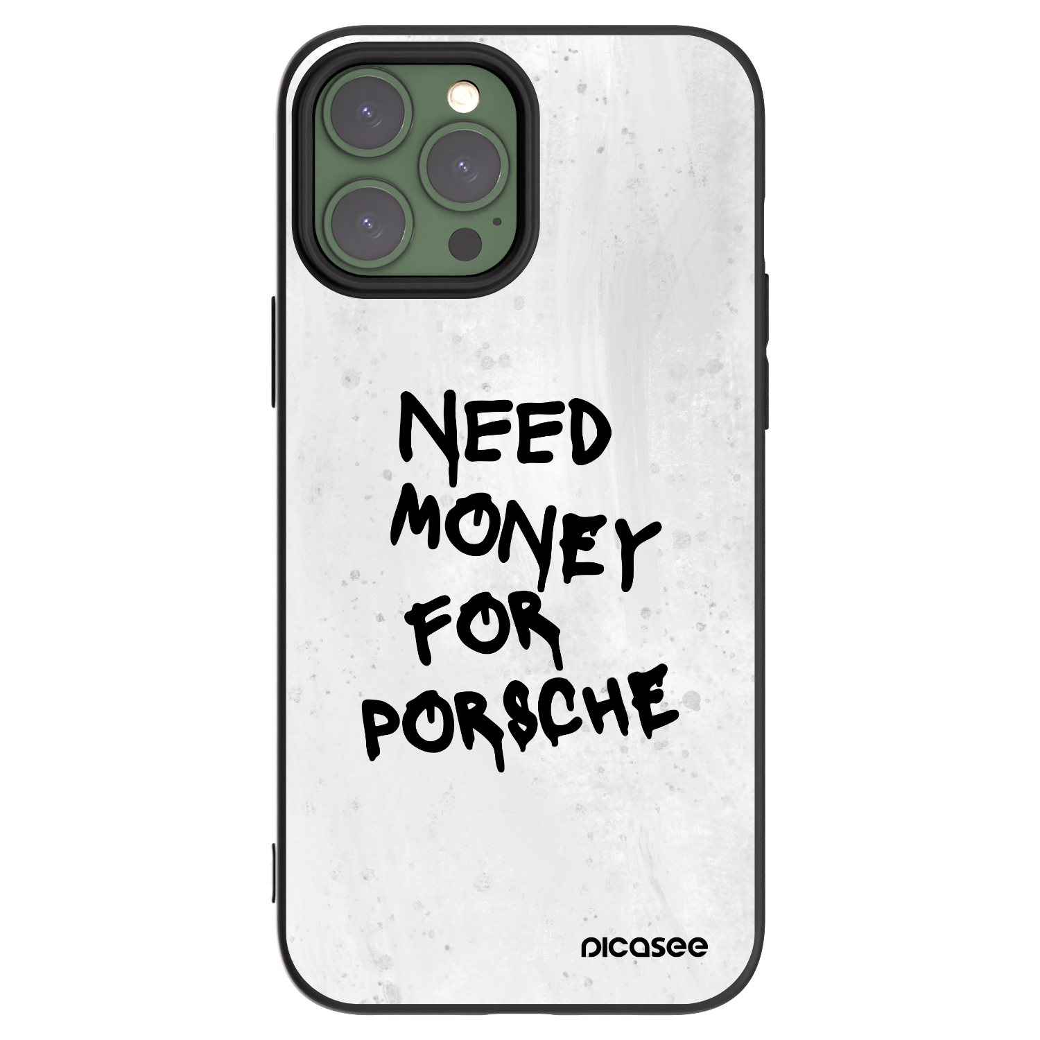 Picasee silikonový černý obal pro Apple iPhone 13 Pro Max - White Dollar