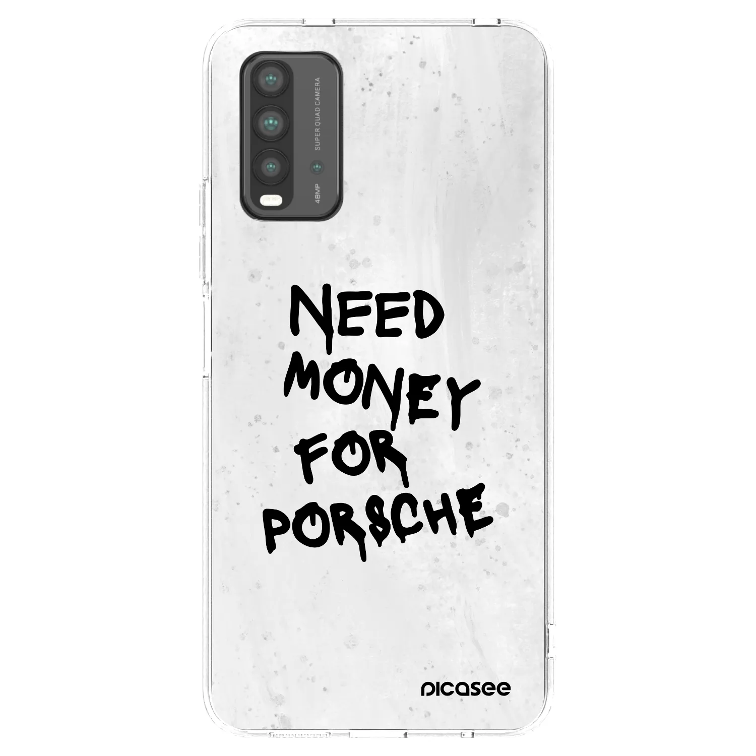 Picasee silikonový černý obal pro Xiaomi Redmi 9T - White Dollar