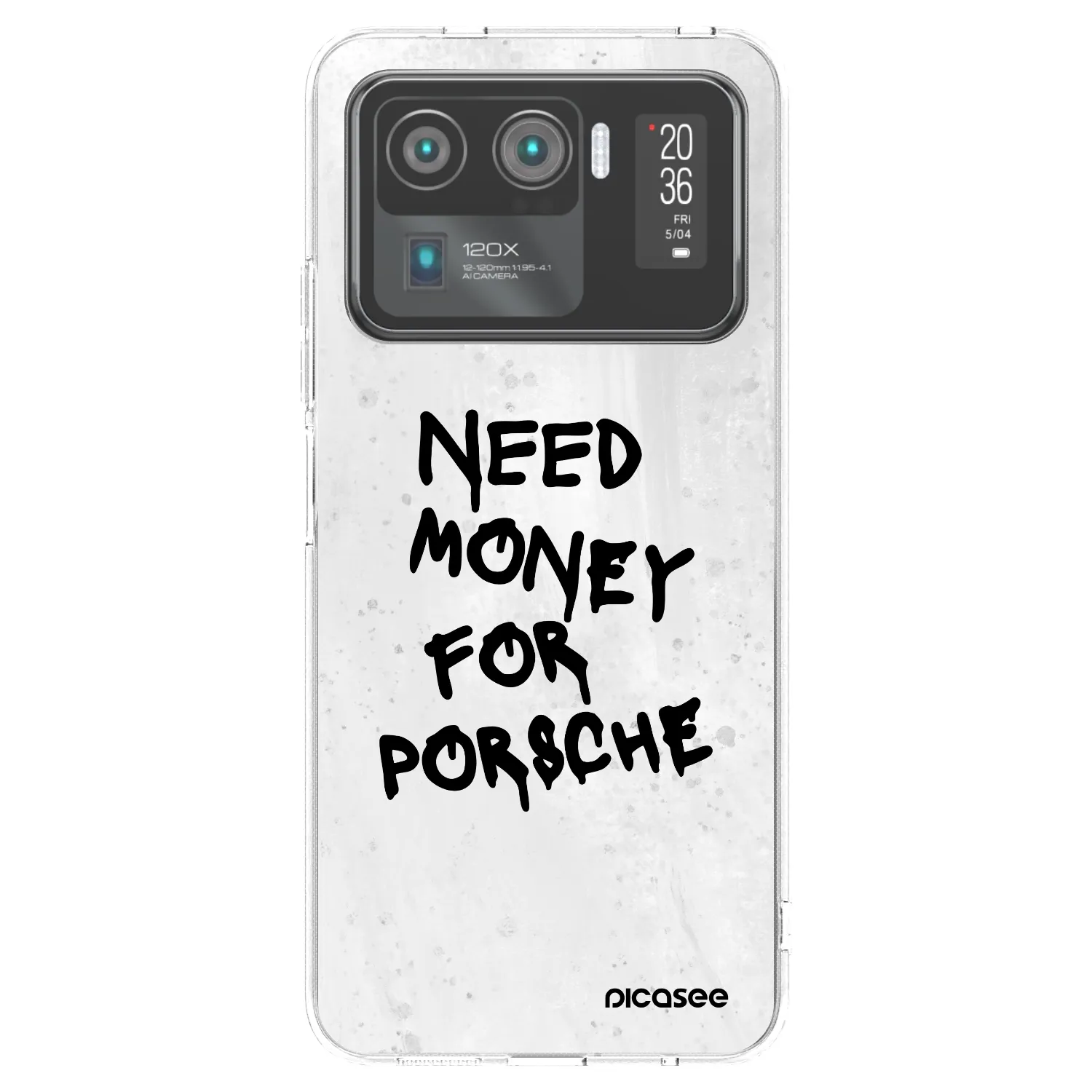 Picasee silikonový průhledný obal pro Xiaomi Mi 11 Ultra - White Dollar