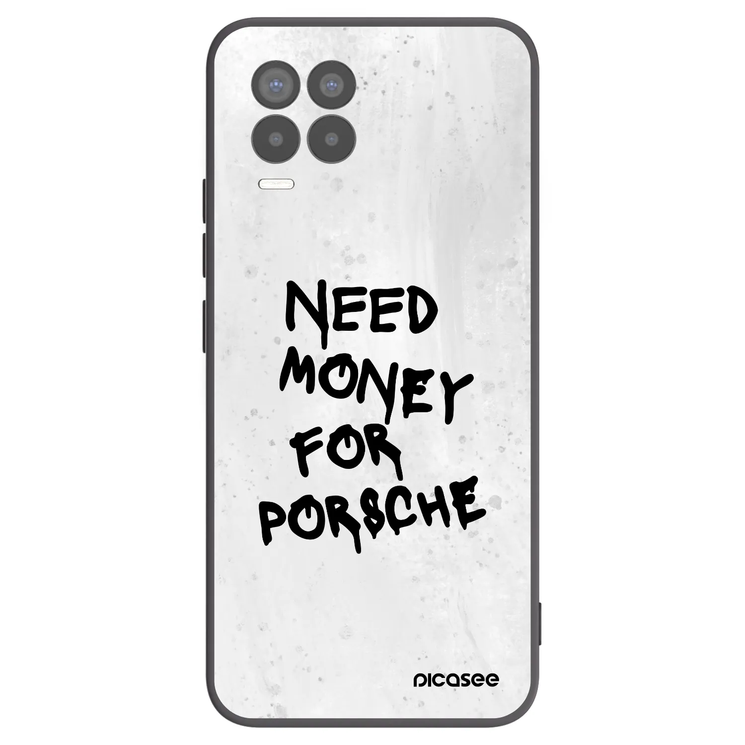 Picasee silikonový černý obal pro Realme 8 4G - White Dollar