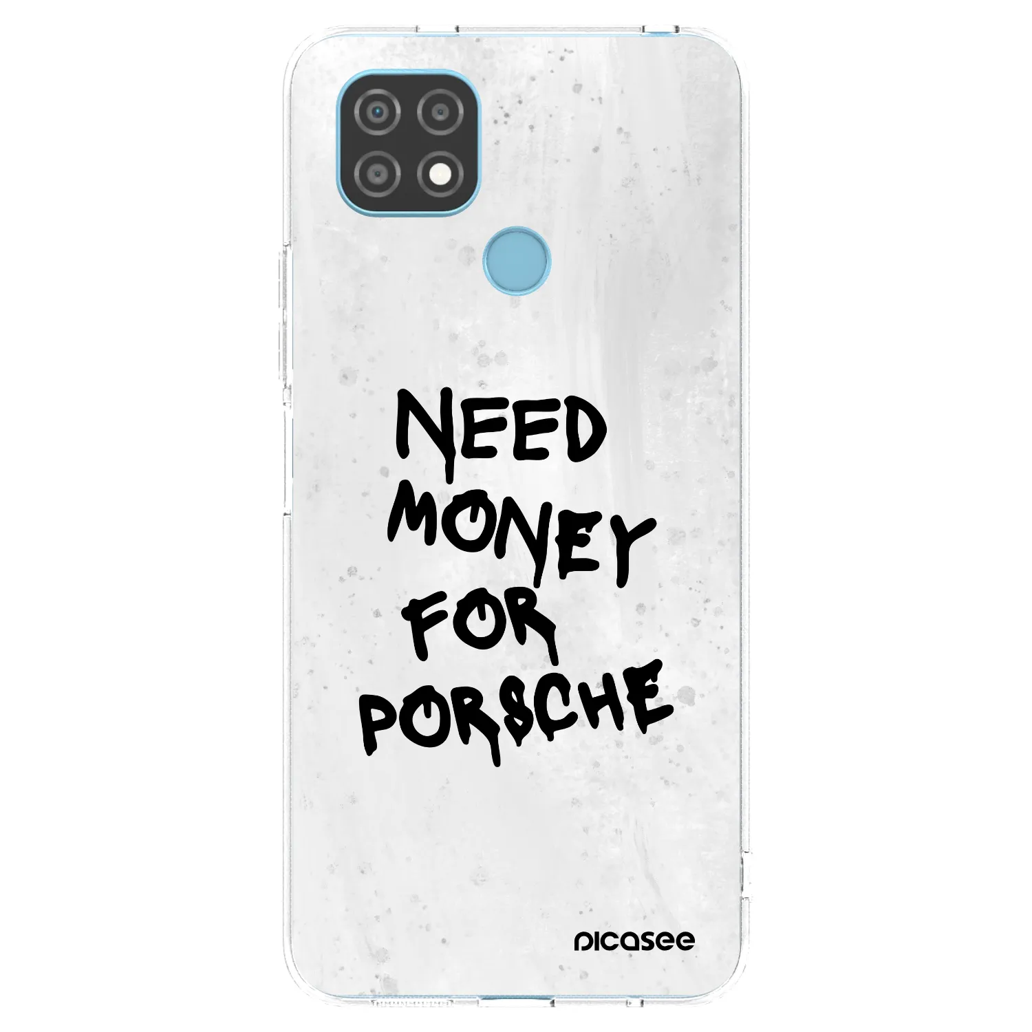 Picasee silikonový průhledný obal pro Realme C21 - White Dollar