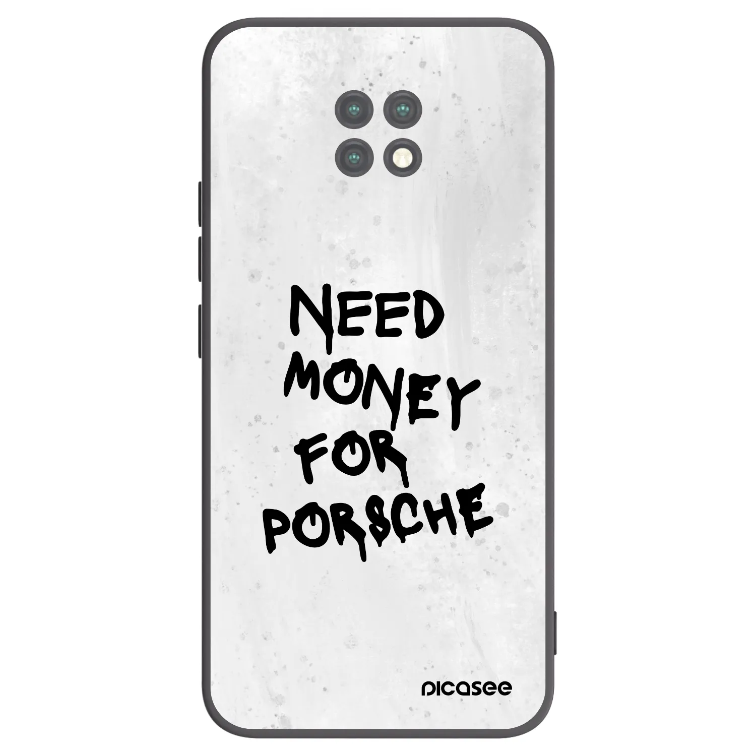 Picasee silikonový černý obal pro Xiaomi Redmi Note 9T - White Dollar