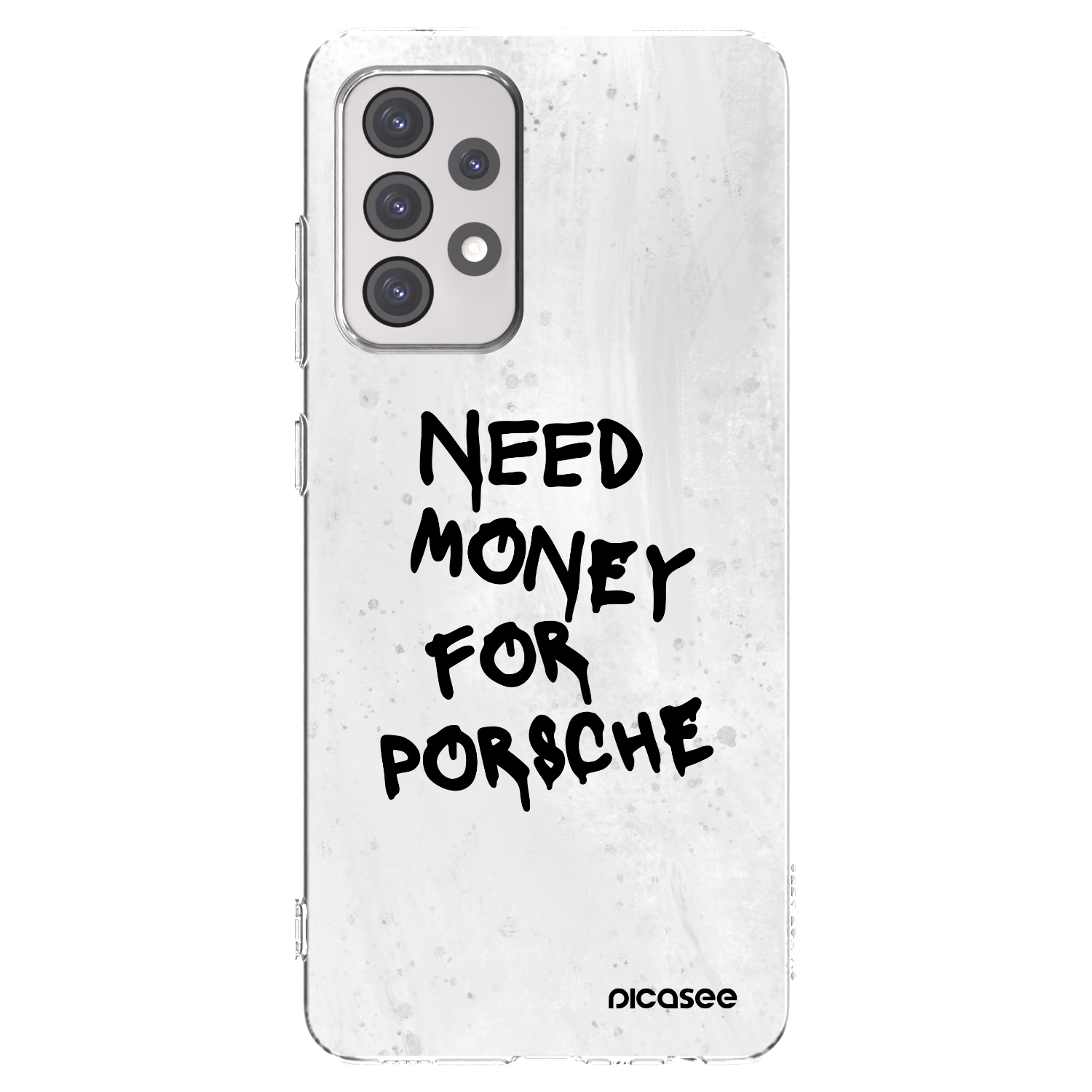 Picasee silikonový průhledný obal pro Samsung Galaxy A52s 5G A528B - White Dollar