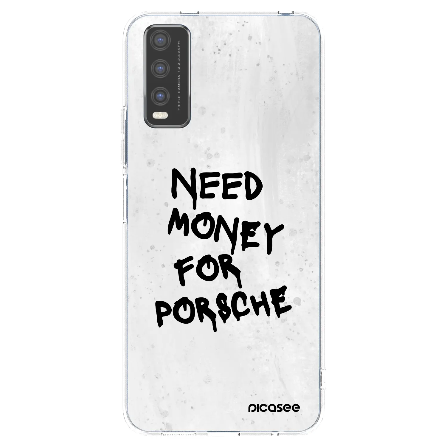 Picasee silikonový průhledný obal pro Vivo Y20s - White Dollar